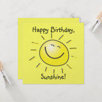 Gelukkige verjaardag, Sunshine!