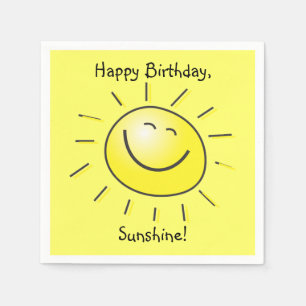 Gelukkige verjaardag, Sunshine! Servet