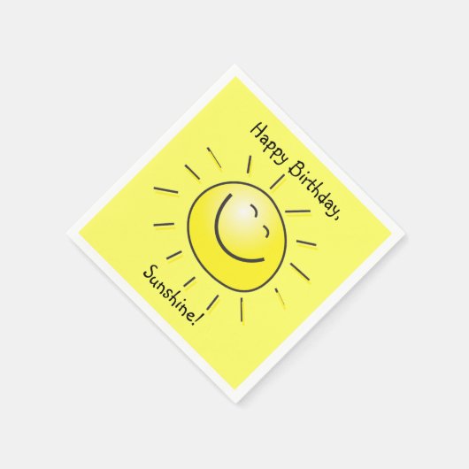 Gelukkige verjaardag, Sunshine! Servet (Hoek)