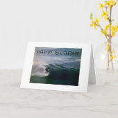 GELUKKIGE VERJAARDAG **** SURFER **** KAART (Gele Bloem)