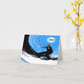 Gelukkige Verjaardag Surfer Kaart (Gele Bloem)