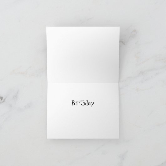 Gelukkige Verjaardag Surfer Kaart (Binnen)