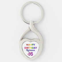 Gelukkige Verjaardag Sweet 16 met Haar Naam