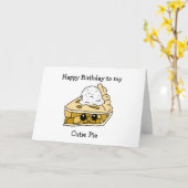 Gelukkige Verjaardag Sweetie Pie, Flirty Boyfriend Kaart (Gele Bloem)