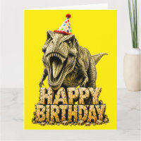 Gelukkige verjaardag T-Rex