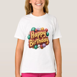 Gelukkige verjaardag t-shirt