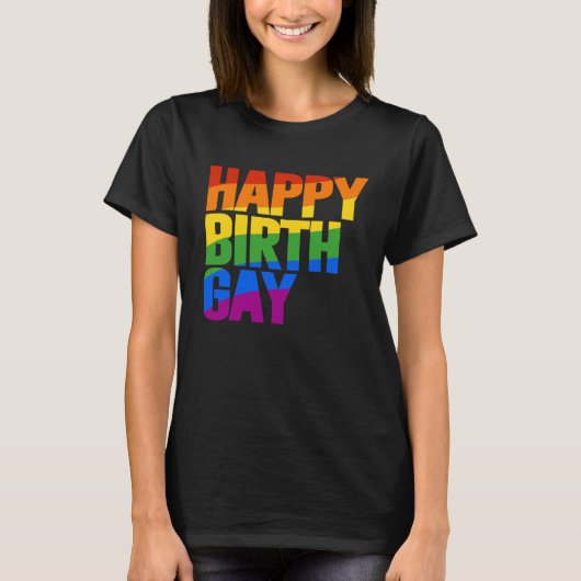 Gelukkige Verjaardag T-shirt (Voorkant)