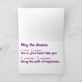 Gelukkige Verjaardag Taalliefhebber Kaart (Binnen)