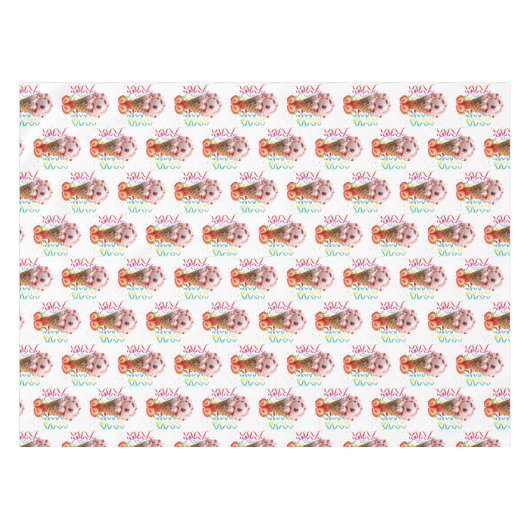 Gelukkige Verjaardag Tafelkleed Aardbei Ijs (Voorkant (Horizontaal))