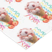 Gelukkige Verjaardag Tafelkleed Aardbei Ijs (Gekanteld)