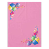 Gelukkige Verjaardag Tafelkleed Ballonnen Roze (Voorkant)