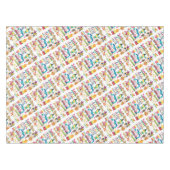 Gelukkige Verjaardag Tafelkleed Carnaval Circus (Voorkant (Horizontaal))