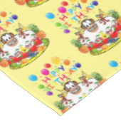 Gelukkige Verjaardag Tafelkleed Fruit Cake Monkeys (Gekanteld)