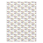 Gelukkige Verjaardag Tafelkleed Kaarsen Ballonnen (Voorkant)