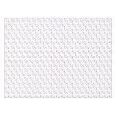 Gelukkige Verjaardag Tafelkleed Kleurrijke Sterren (Voorkant (Horizontaal))