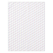 Gelukkige Verjaardag Tafelkleed Kleurrijke Sterren (Voorkant)