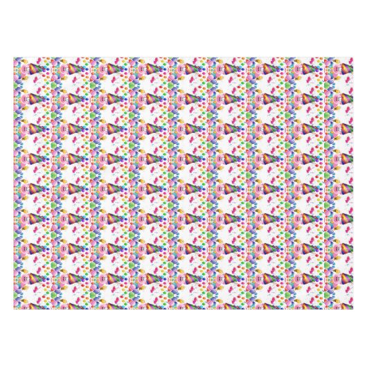 Gelukkige Verjaardag Tafelkleed Roze Varkens Bumbl (Voorkant (Horizontaal))