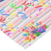 Gelukkige Verjaardag Tafelkleed Streep (Gekanteld)