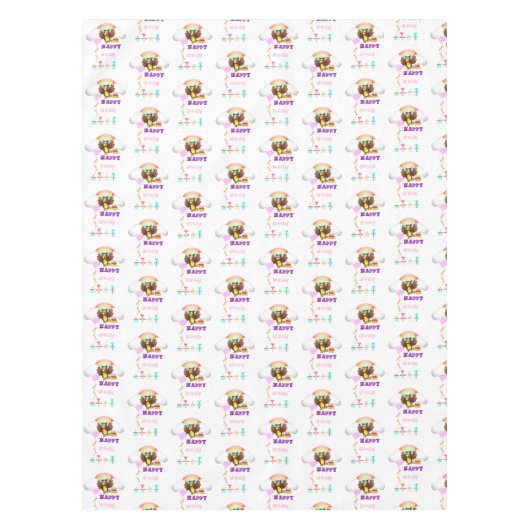 Gelukkige Verjaardag Tafelkleed Uil (Voorkant)