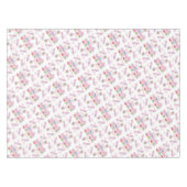 Gelukkige verjaardag tafelkleed vieren roze (Voorkant (Horizontaal))