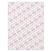 Gelukkige verjaardag tafelkleed vieren roze (Voorkant)