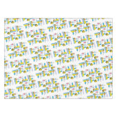 Gelukkige Verjaardag Tafelkleed Vrachtwagens Bus (Voorkant (Horizontaal))