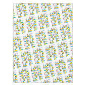 Gelukkige Verjaardag Tafelkleed Vrachtwagens Bus (Voorkant)