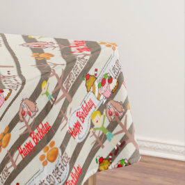 Gelukkige Verjaardag Tafelkleed wensend voor een h