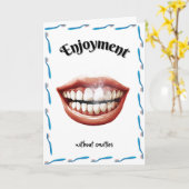 Gelukkige Verjaardag Tandarts Groet Kaart (Gele Bloem)