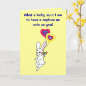 Gelukkige verjaardag tante aan neef kaart (Gele Bloem)