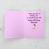 Gelukkige Verjaardag Tante aan Nichtje met Bunny Kaart (Binnen)