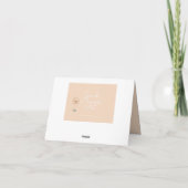 Gelukkige Verjaardag Tante - Bloem illustratie Kaart (Achterkant)