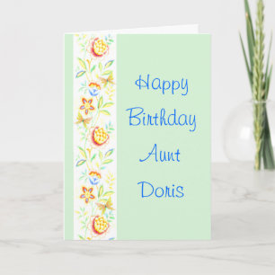 Gelukkige verjaardag Tante Doris Kaart