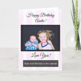 Gelukkige Verjaardag Tante Gepersonaliseerde Fotok Kaart