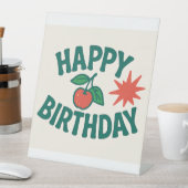 Gelukkige Verjaardag Teken - CherryBombCo Reclamebord Met Voetstuk (Insitu)