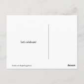 Gelukkige verjaardag ter viering van de gouden ret briefkaart (Achterkant)