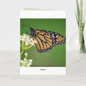 Gelukkige Verjaardag Thea Monarch Butterfly Kaart (Achterkant)