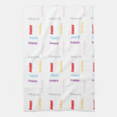 Gelukkige verjaardag theedoek (Verticaal)