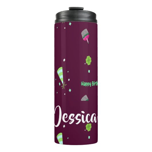 Gelukkige verjaardag thermosbeker (Voorkant)