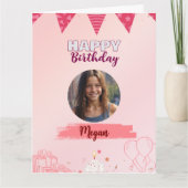 Gelukkige verjaardag tiener lieve meid  kaart (Voorkant)