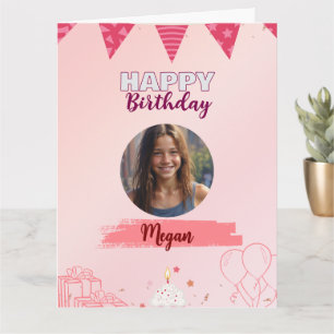 Gelukkige verjaardag tiener lieve meid kaart
