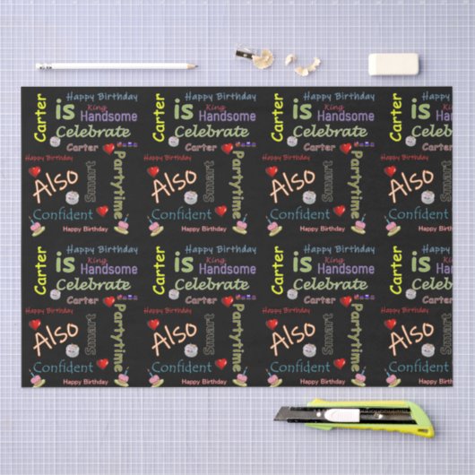 Gelukkige Verjaardag Tissue Paper Carter Tissuepapier (Craft)