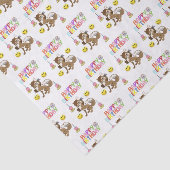 Gelukkige Verjaardag Tissue Paper Wolf Tissuepapier (Detail)