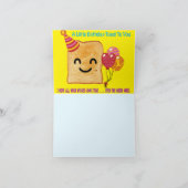 Gelukkige Verjaardag Toast Feestdagen Kaart (Binnen)