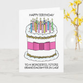 Gelukkige Verjaardag Toekomst Kleindochter in de R Kaart (Gele Bloem)