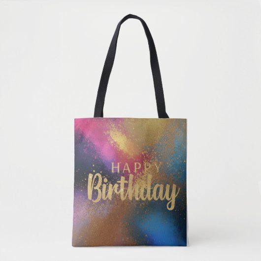 Gelukkige verjaardag tote bag (Voorkant)