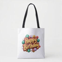 gelukkige verjaardag tote bag