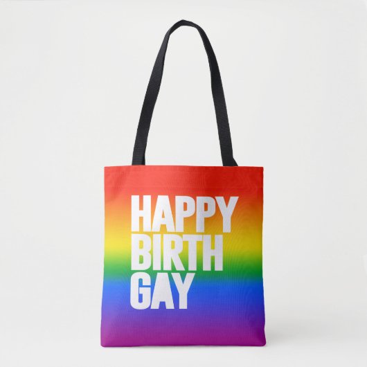 Gelukkige Verjaardag Tote Bag (Voorkant)