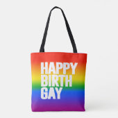 Gelukkige Verjaardag Tote Bag (Achterkant)