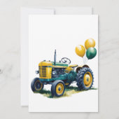 Gelukkige Verjaardag Tractor Boy Verjaardag Bash Kaart (Achterkant)